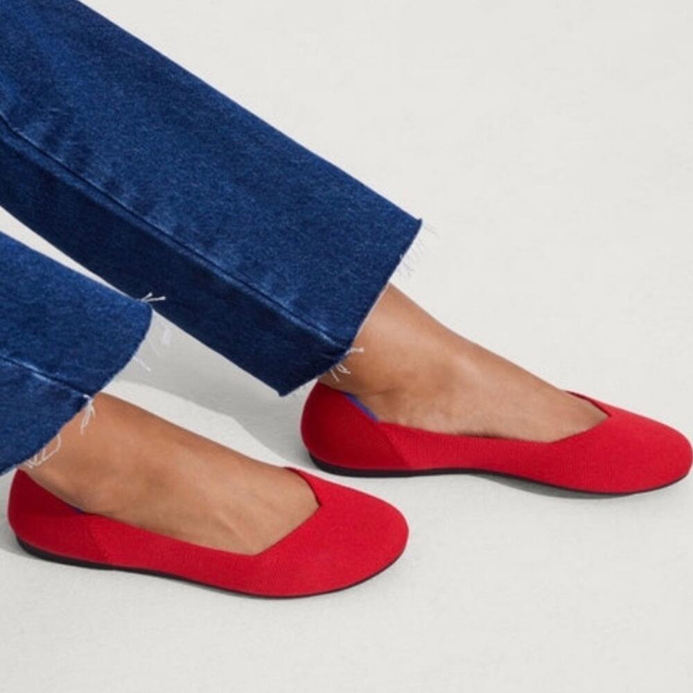 Rothy's The Flat Cherry Red Ballet Flat Size 9